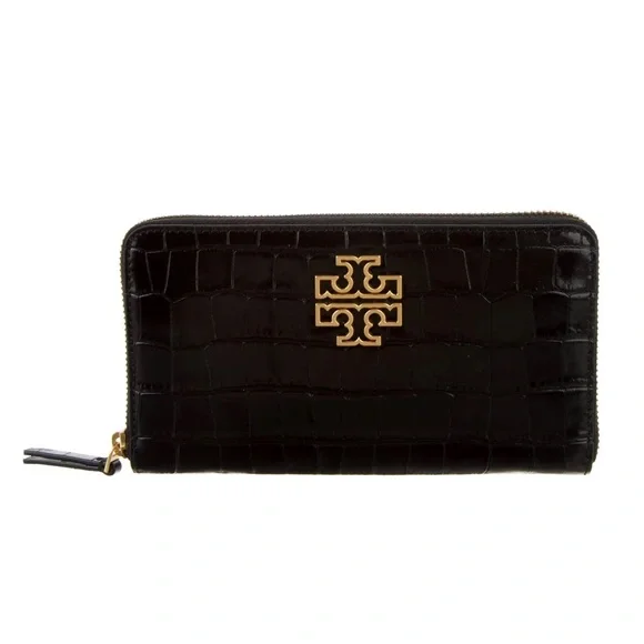 Tory Burch Britten Embossed zip continental wallet - Picture 8 of 8
